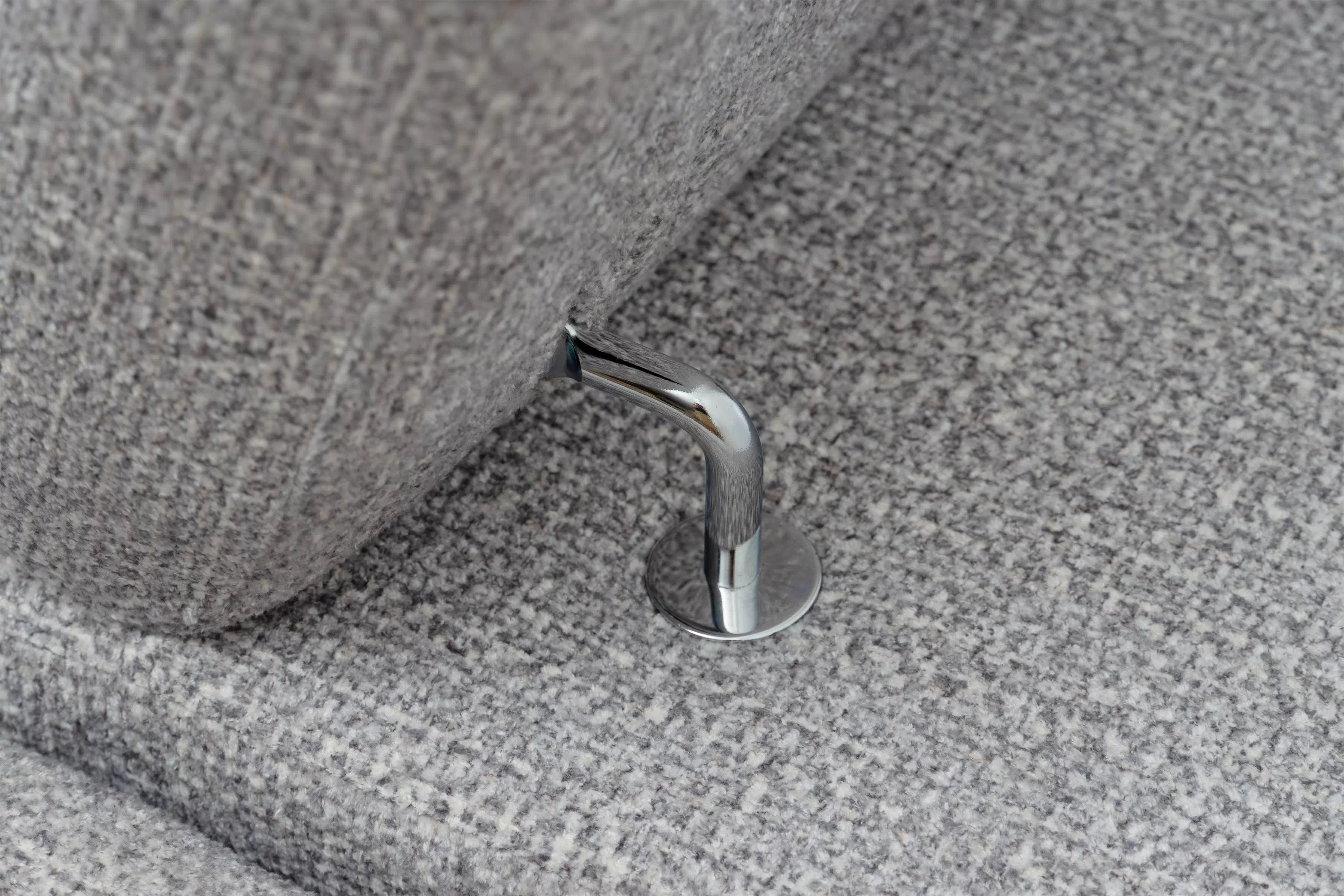 Rozkladacia rohová sedacia súprava Nardo Maxi ľavá - šedá ľahkočistiaca žinylka Taro 11 Rohová sedacia súprava Nardo Maxi s funkciou spánku Ľavá strana - šedá šenil ľahkočistiaci Taro 11