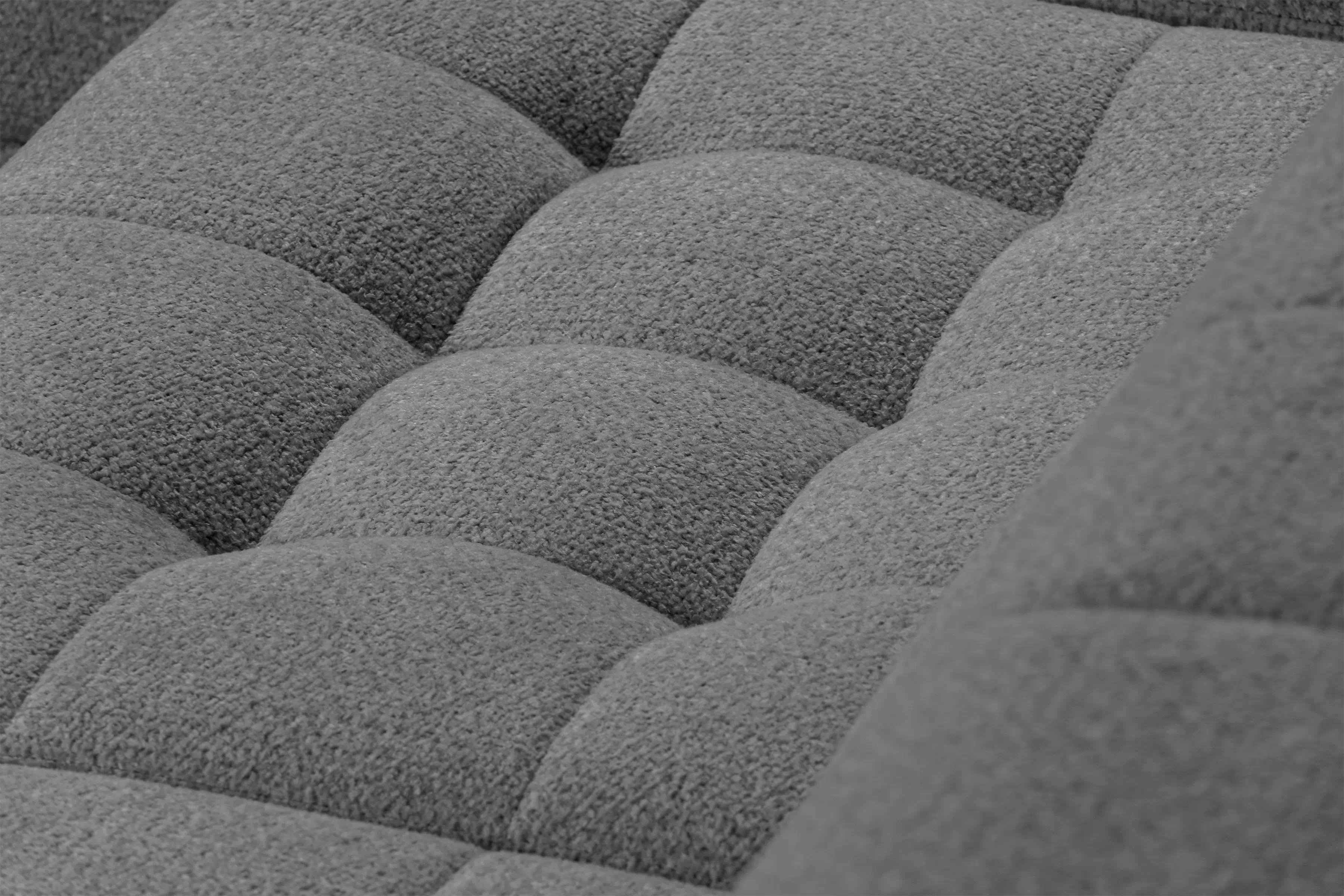 Rozkladacia rohová sedacia súprava Nardo Maxi ľavá - šedá ľahkočistiaca žinylka Taro 97 Rohová sedacia súprava Nardo Maxi s funkciou spánku Ľavá strana - šedý šenil ľahkočistiaci Taro 97 