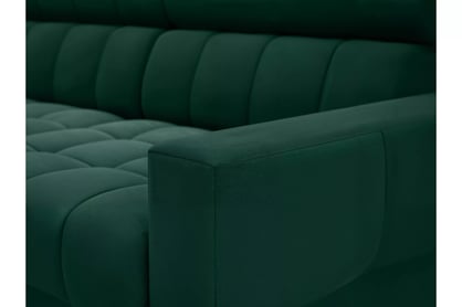 Rohová sedačka Nardo Maxi s rozkladom ľavostranná - zelený zamat Bluvel 78 Rohová sedacia súprava Nardo Maxi s funkciou spánku Ľavá strana - Zelený velúr Bluvel 78