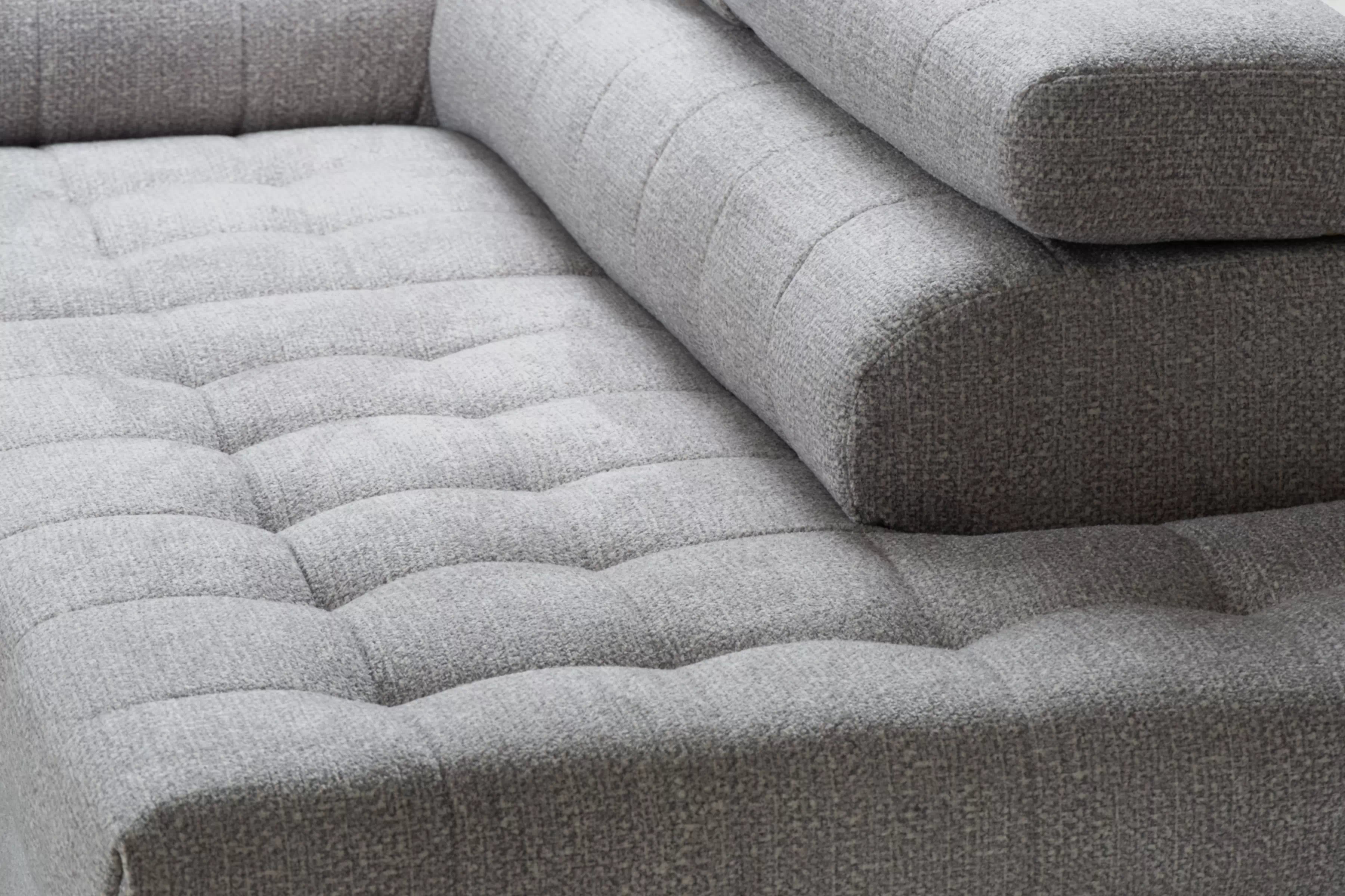 Rozkládací rohová sedací souprava Nardo Maxi pravá - šedá Taro 11 Rohová sedací souprava Nardo Maxi rozkládací pravá - šedá šenil latwoczyszczacy Taro 11 