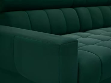 Rozkladacia rohová sedacia súprava Nardo Maxi pravá - zelený zamat Bluvel 78 Rohová sedacia súprava Nardo Maxi s funkciou spánku pravá strana - Zelený velúr Bluvel 78