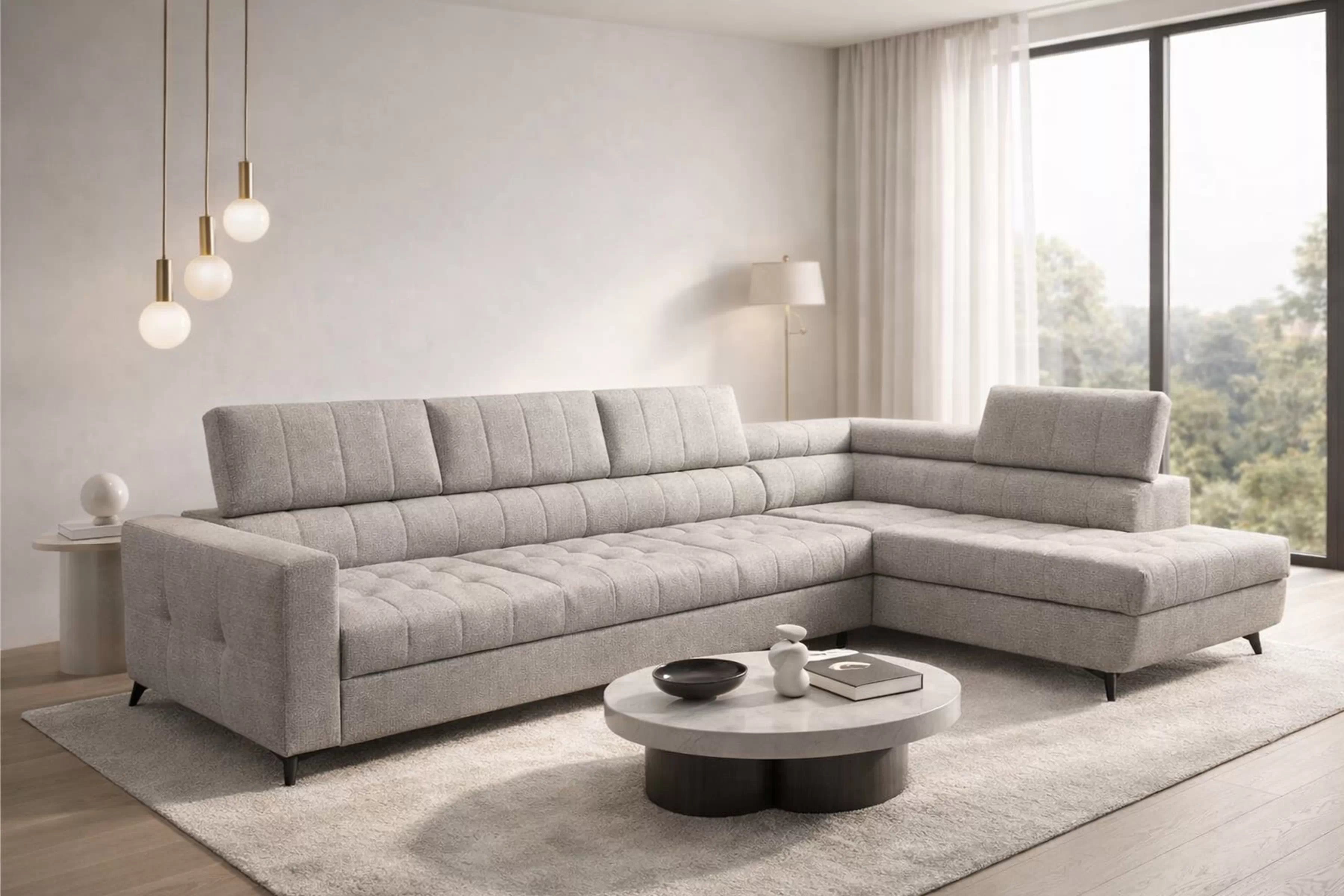 Rozkladacia rohová sedacia súprava Nardo Maxi Rohová sedacia súprava Nardo Maxi s funkciou spánku