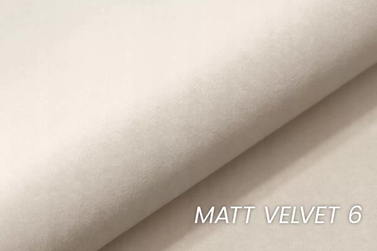 Rozkládací rohová sedací souprava Nicole L levá - krémový samet Matt Velvet 6 / černé nožky Rohová sedací souprava Nicole L rozkladany pro obývacího pokoje levá - Krémový samet Matt Velvet 6 / Nohy černá 