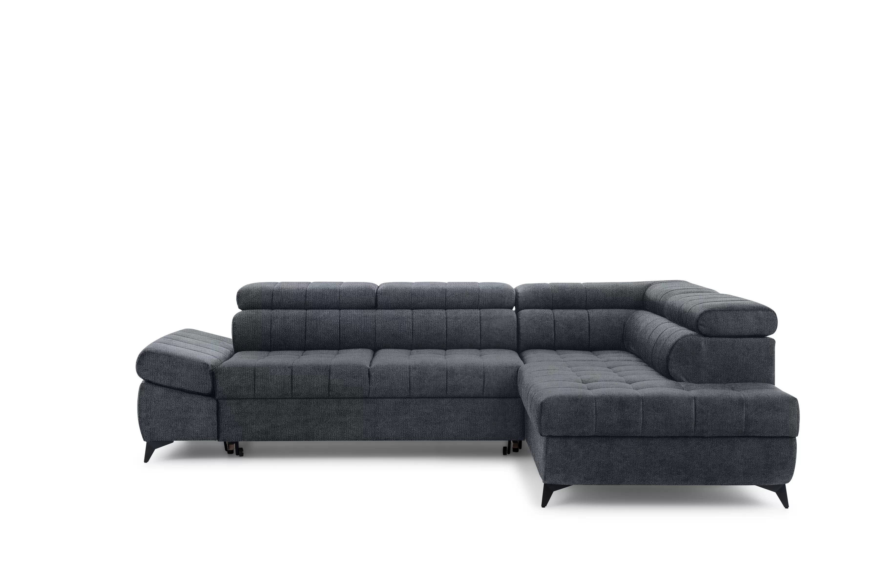 Rohová sedacia súprava Valoris L pravá s funkciou spania - grafitový šenil Perfect Harmony 90 Rohová sedacia súprava pravá strana Valoris L s funkciou spania - Grafitový šenil Perfect Harmony 90