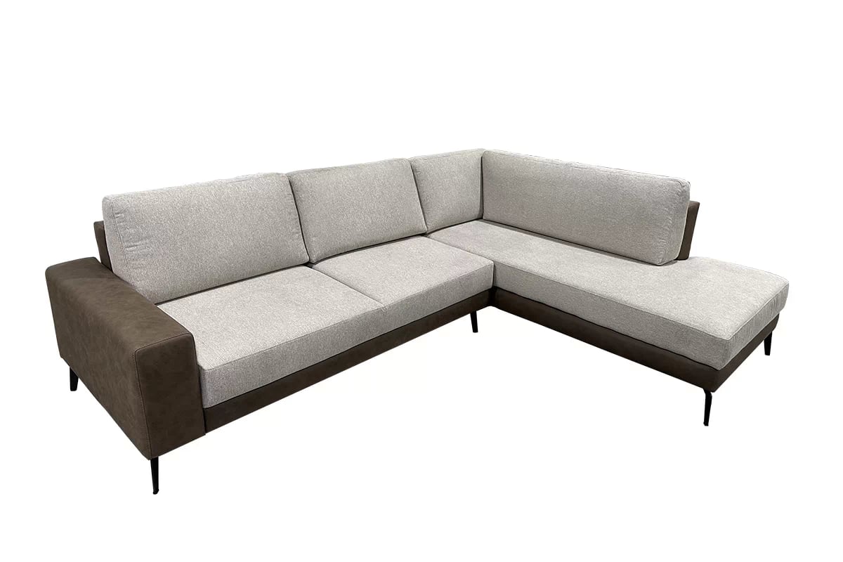 Rohová sedacia súprava pravá strana s funkciou spánku Elentio L - UNI 8004 + Tauro 8202  -  Koncovka Série Narożnik prawostronny z funkcją spania Elentio L - UNI 8004 + Tauro 8202 - Wyprzedaż ekspozycji 