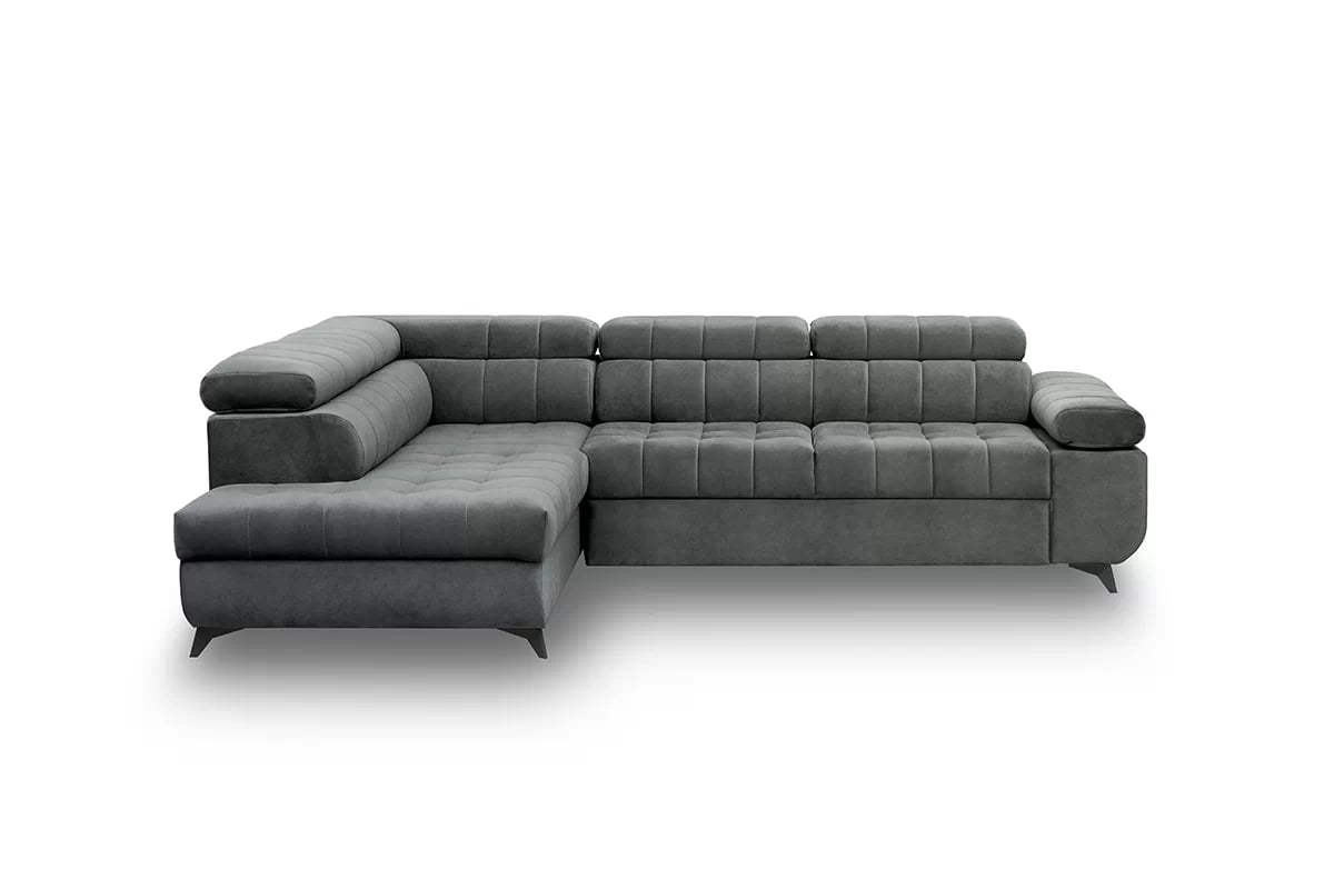 Rohová rozkladacia sedacia súprava Dragonis L ľavá - grafitový velúr Zetta 305 Rohová sedacia súprava .