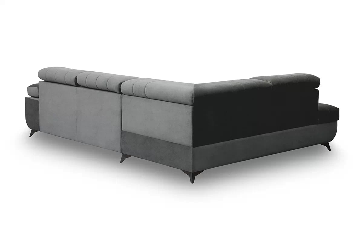 Rohová rozkladacia sedacia súprava Dragonis L ľavá - grafitový velúr Zetta 305 Rohová sedacia súprava dragonis - tyl