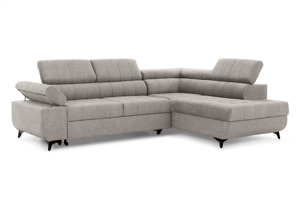 Rozkladacia rohová sedacia súprava Dragonis Rohová sedacia súprava rozkladany do obývacej izby Dragonis - látka Vogue 2, Strana pravá