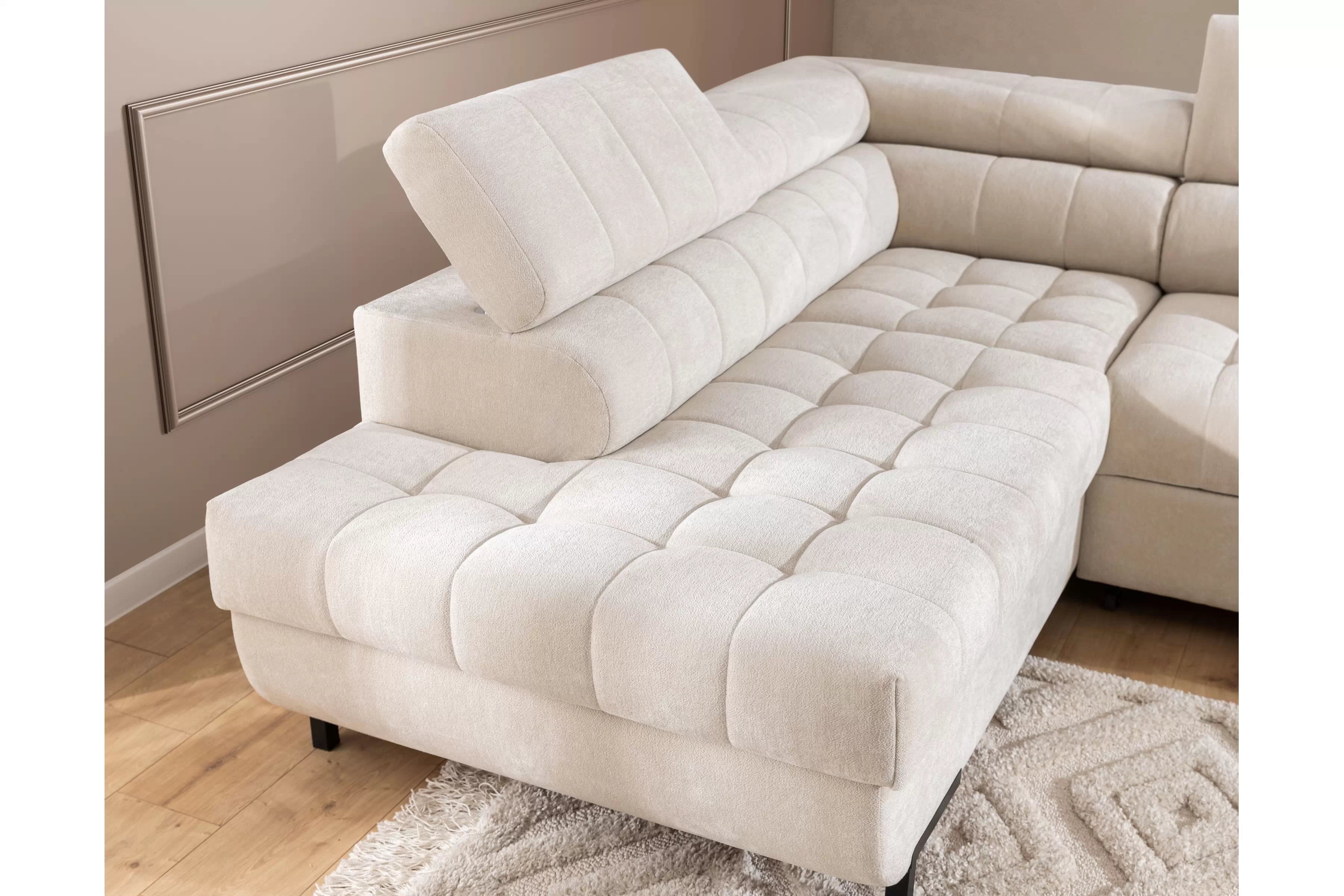 Rozkladacia rohová sedacia súprava Tyrion L Rohová sedacia súprava rozkladany do obývacej izby Tyrion L