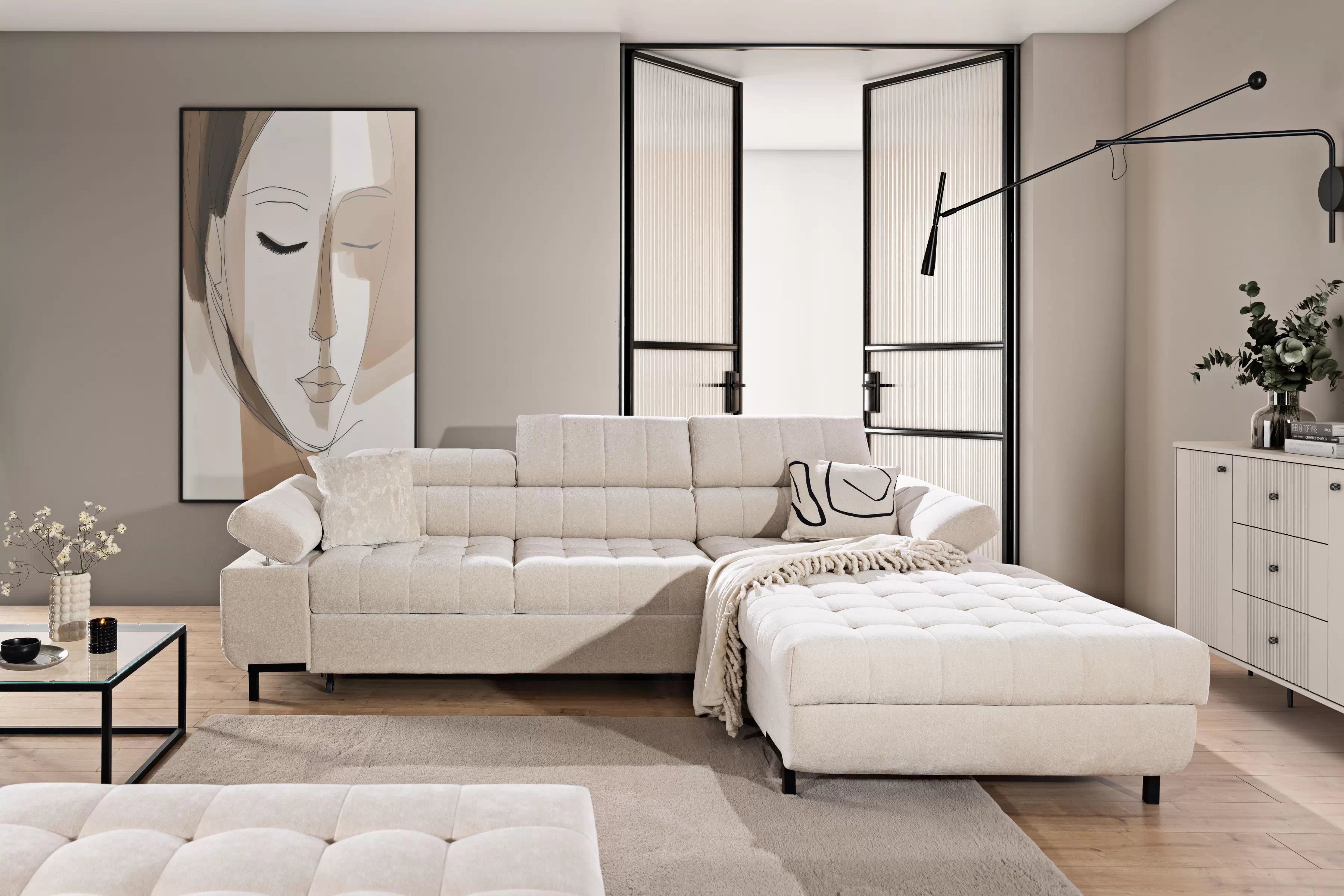 Rozkladacia rohová sedacia súprava Tyrion Mini Rohová sedacia súprava rozkladany do obývacej izby Tyrion Mini