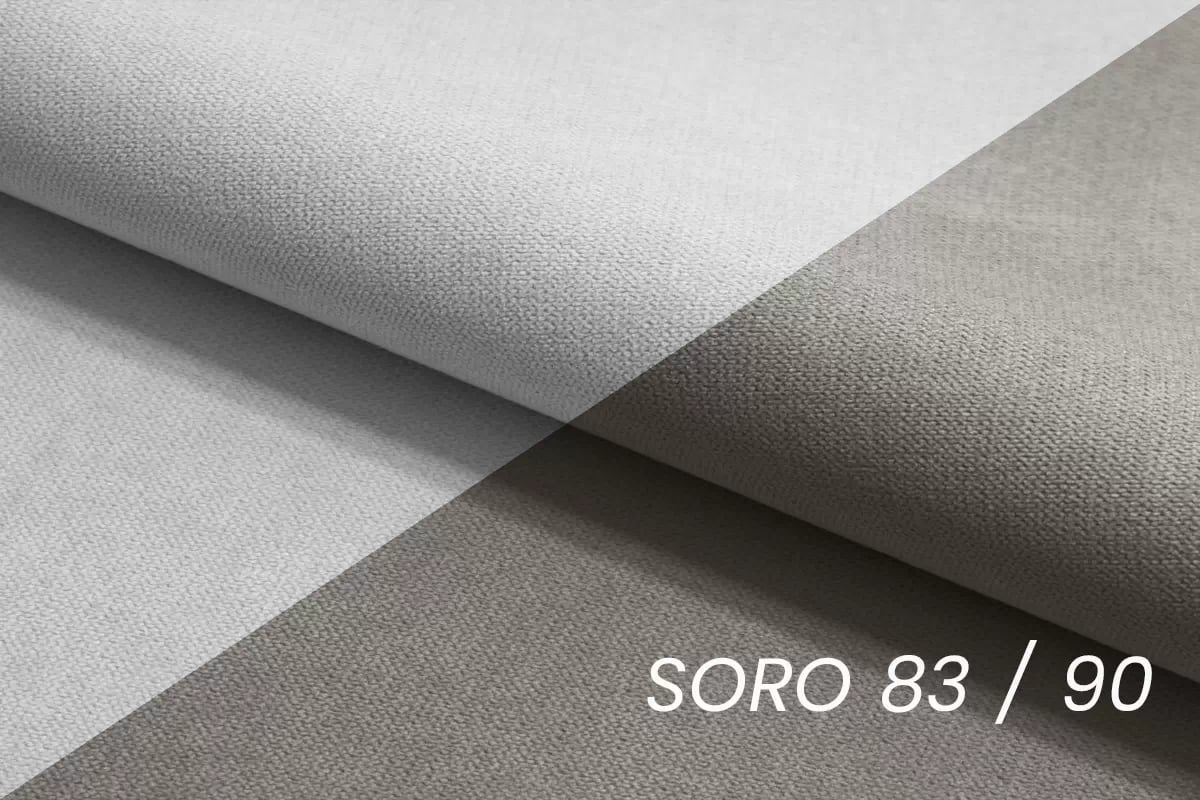 Rohová sedacia súprava Vonder rozkladacia - sivá tkanina Soro 83 / 90 Rohová sedacia súprava rozkladany do obývacej izby Vonder - šedá plecionka Soro 83 / 90 