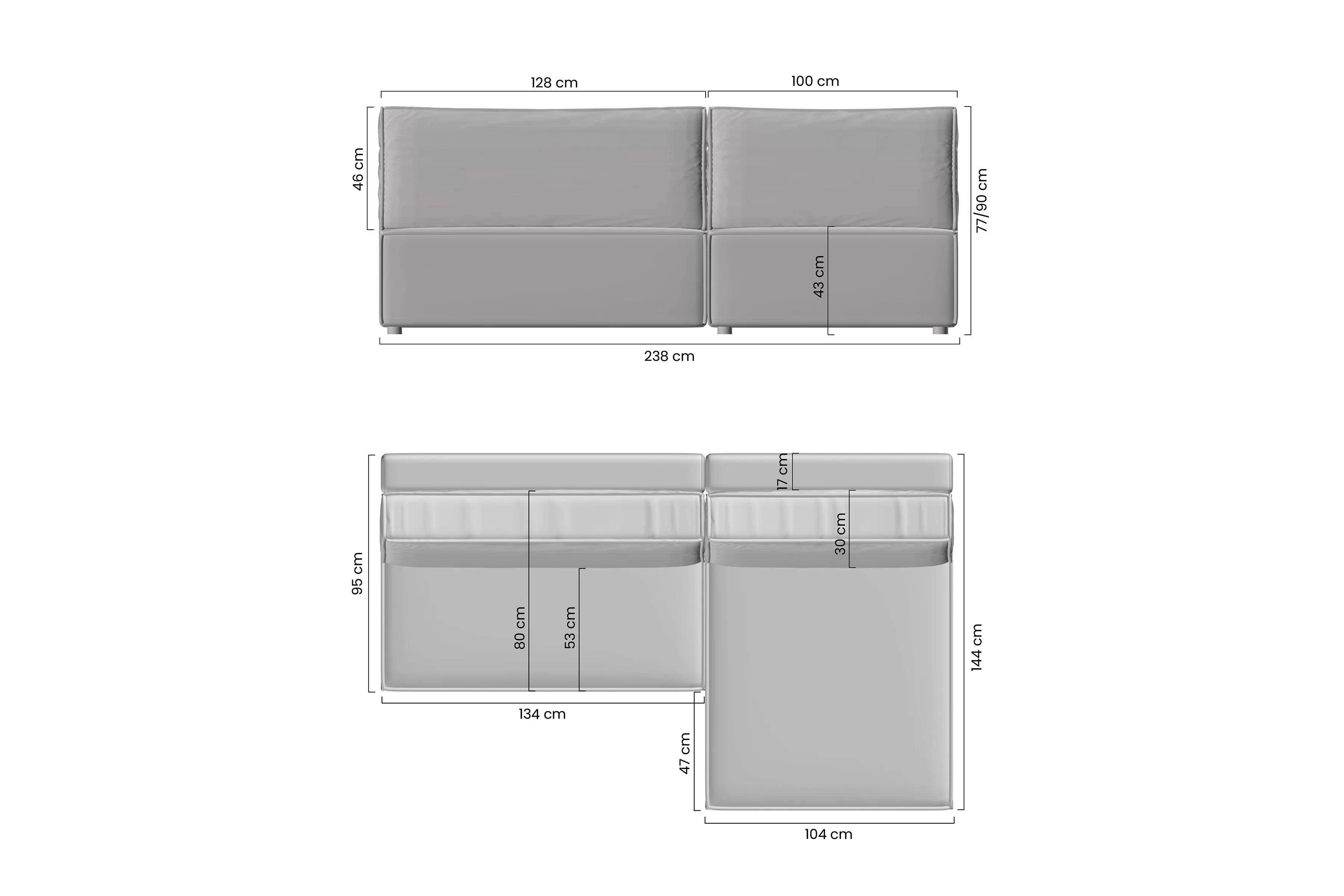 Rohová sedacia súprava Solvero Mini s funkciou spania Rohová sedacia súprava Solvero Mini s funkciou spánku 