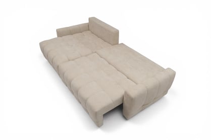 Rohová sedačka Sorenio s funkciou spania ľavá - béžová pletenina Murano 833 Rohová sedacia súprava Sorenio s funkciou spánku Ľavá strana - Béžová plecionka Murano 833