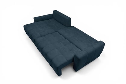 Rohová sedacia súprava Sorenio s funkciou spánku Ľavá strana - námornícka modrá plecionka Murano 843 Rohová sedacia súprava Sorenio s funkciou spánku Ľavá strana - námornícka modrá plecionka Murano 843