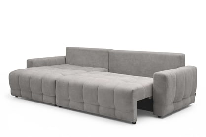 Rohová sedačka Sorenio s funkciou spania ľavá - šedá pletenina Murano 847 Rohová sedacia súprava Sorenio s funkciou spánku Ľavá strana - šedá plecionka Murano 847