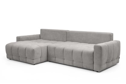 Rohová sedačka Sorenio s funkciou spania ľavá - šedá pletenina Murano 847 Rohová sedacia súprava Sorenio s funkciou spánku Ľavá strana - šedá plecionka Murano 847