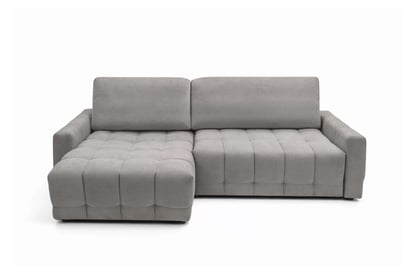 Rohová sedačka Sorenio s funkciou spania ľavá - šedá pletenina Murano 847 Rohová sedacia súprava Sorenio s funkciou spánku Ľavá strana - šedá plecionka Murano 847