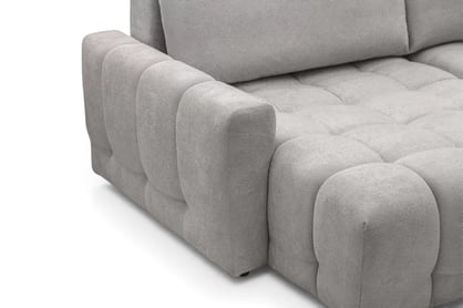 Rohová sedačka Sorenio s funkciou spania ľavá - šedá pletenina Murano 847 Rohová sedacia súprava Sorenio s funkciou spánku Ľavá strana - šedá plecionka Murano 847