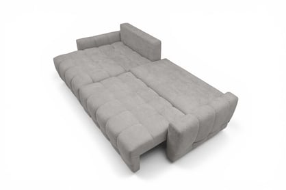 Rohová sedačka Sorenio s funkciou spania ľavá - šedá pletenina Murano 847 Rohová sedacia súprava Sorenio s funkciou spánku Ľavá strana - šedá plecionka Murano 847