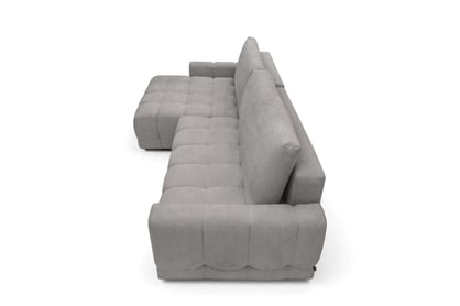 Rohová sedačka Sorenio s funkciou spania ľavá - šedá pletenina Murano 847 Rohová sedacia súprava Sorenio s funkciou spánku Ľavá strana - šedá plecionka Murano 847