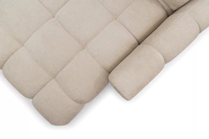 Rohová sedačka Sorenio s funkciou spania pravá - béžová pletenina Murano 833 Rohová sedacia súprava Sorenio s funkciou spánku pravá strana - Béžová plecionka Murano 833