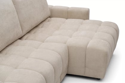 Rohová sedačka Sorenio s funkciou spania pravá - béžová pletenina Murano 833 Rohová sedacia súprava Sorenio s funkciou spánku pravá strana - Béžová plecionka Murano 833