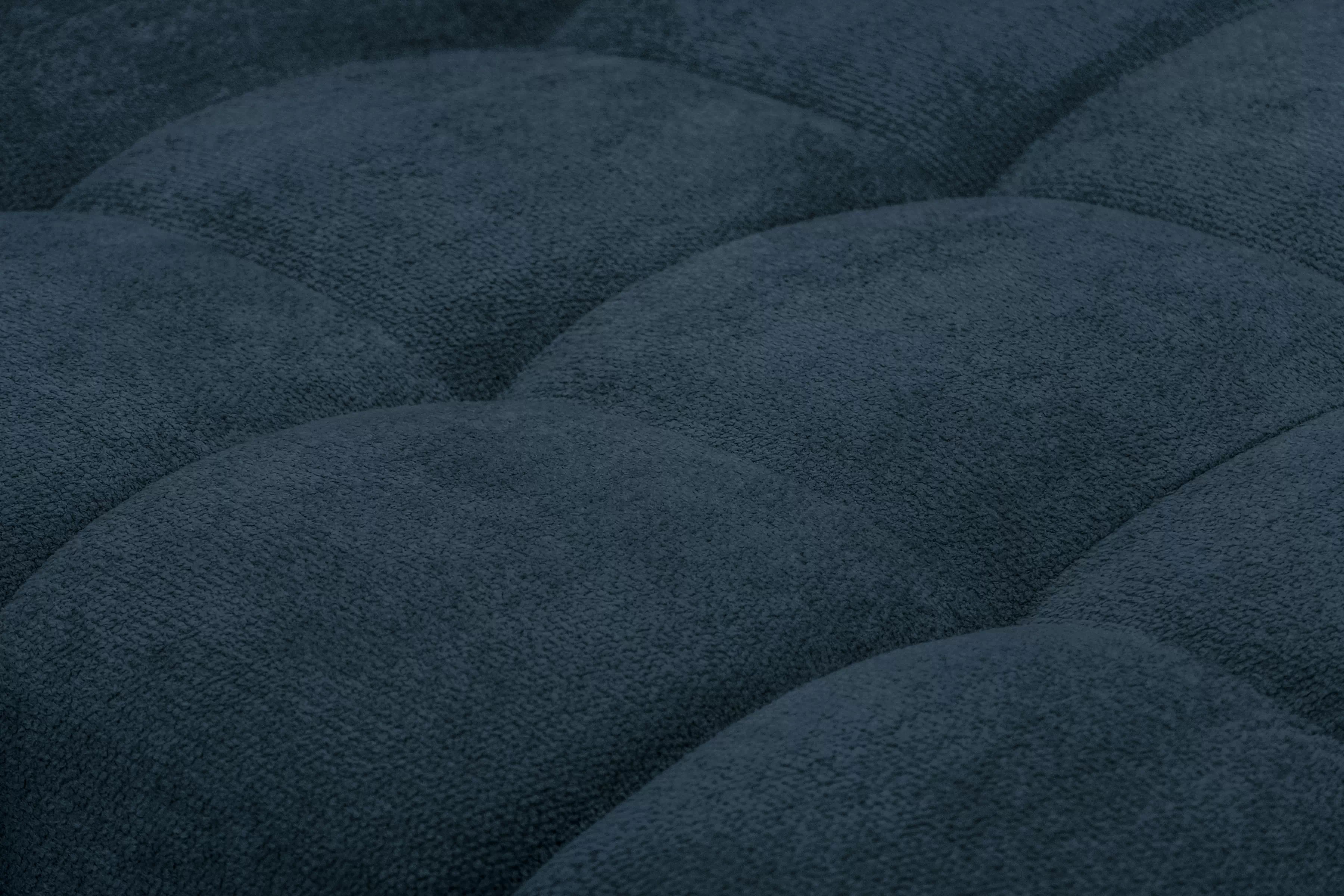 Rohová sedačka Sorenio s funkciou spania pravá - granátová pletenina Murano 843 Rohová sedacia súprava Sorenio s funkciou spánku pravá strana - námornícka modrá plecionka Murano 843