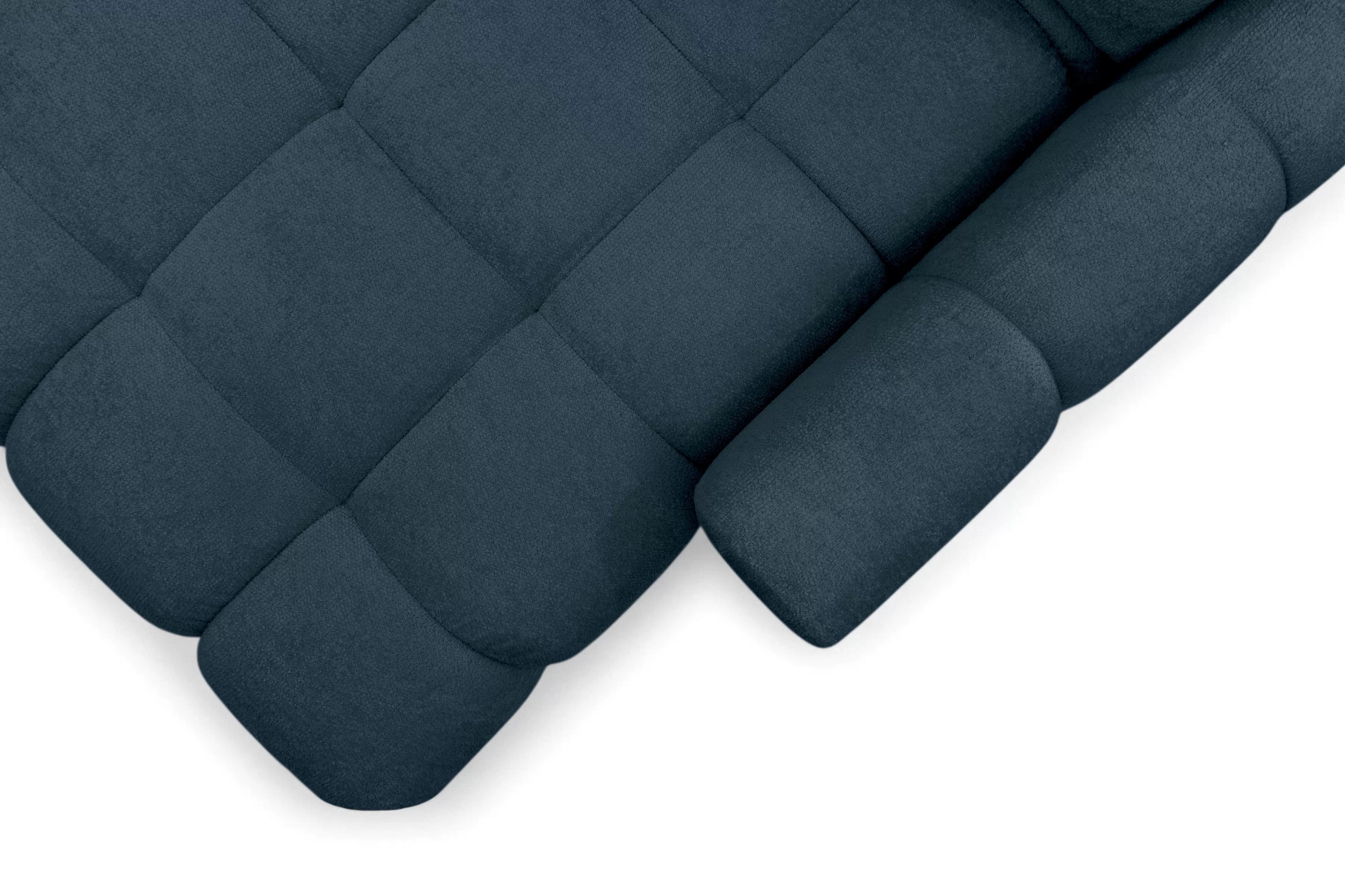 Rohová sedačka Sorenio s funkciou spania pravá - granátová pletenina Murano 843 Rohová sedacia súprava Sorenio s funkciou spánku pravá strana - námornícka modrá plecionka Murano 843