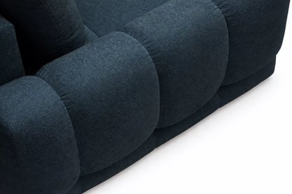 Rohová sedačka Sorenio s funkciou spania pravá - granátová pletenina Murano 843 Rohová sedacia súprava Sorenio s funkciou spánku pravá strana - námornícka modrá plecionka Murano 843