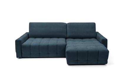 Rohová sedačka Sorenio s funkciou spania pravá - granátová pletenina Murano 843 Rohová sedacia súprava Sorenio s funkciou spánku pravá strana - námornícka modrá plecionka Murano 843