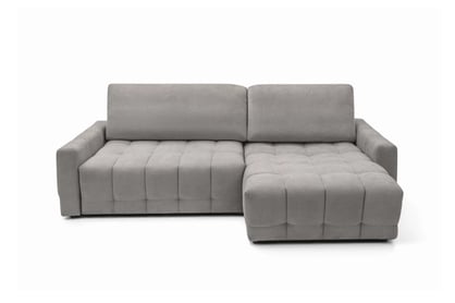 Rohová sedačka Sorenio s funkciou spania pravá - šedá pletenina Murano 847 Rohová sedacia súprava Sorenio s funkciou spánku pravá strana - šedá plecionka Murano 847