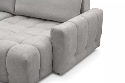 Rohová sedačka Sorenio s funkciou spania pravá - šedá pletenina Murano 847 Rohová sedacia súprava Sorenio s funkciou spánku pravá strana - šedá plecionka Murano 847