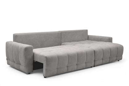 Rohová sedačka Sorenio s funkciou spania pravá - šedá pletenina Murano 847 Rohová sedacia súprava Sorenio s funkciou spánku pravá strana - šedá plecionka Murano 847