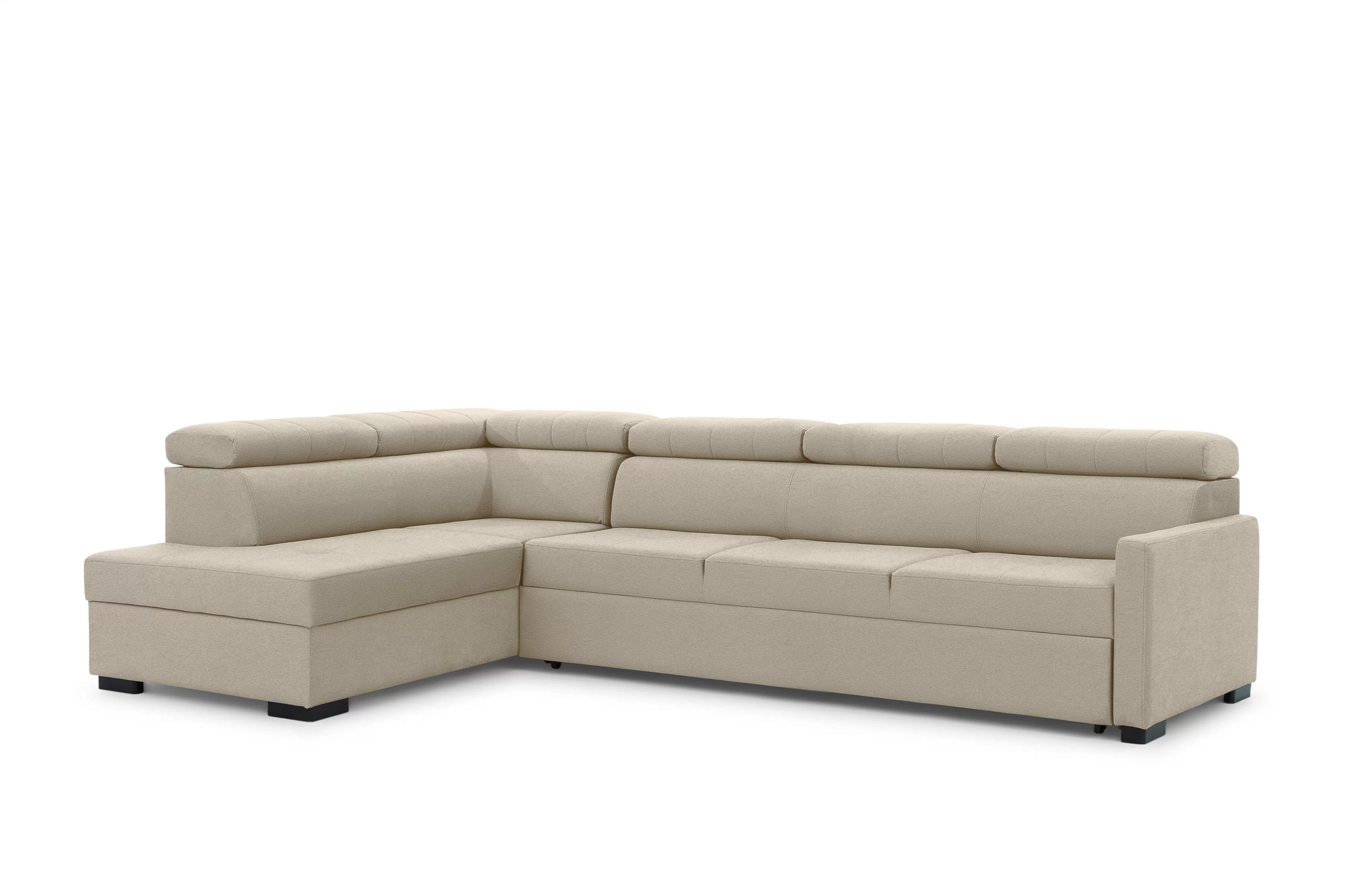 Rozkládací rohová sedací souprava Taremo Maxi levá – krémová Ado 1601 Halva Rohová sedací souprava Taremo Maxi rozkládací levá - kremowa plecionka Ado 1601 Halva