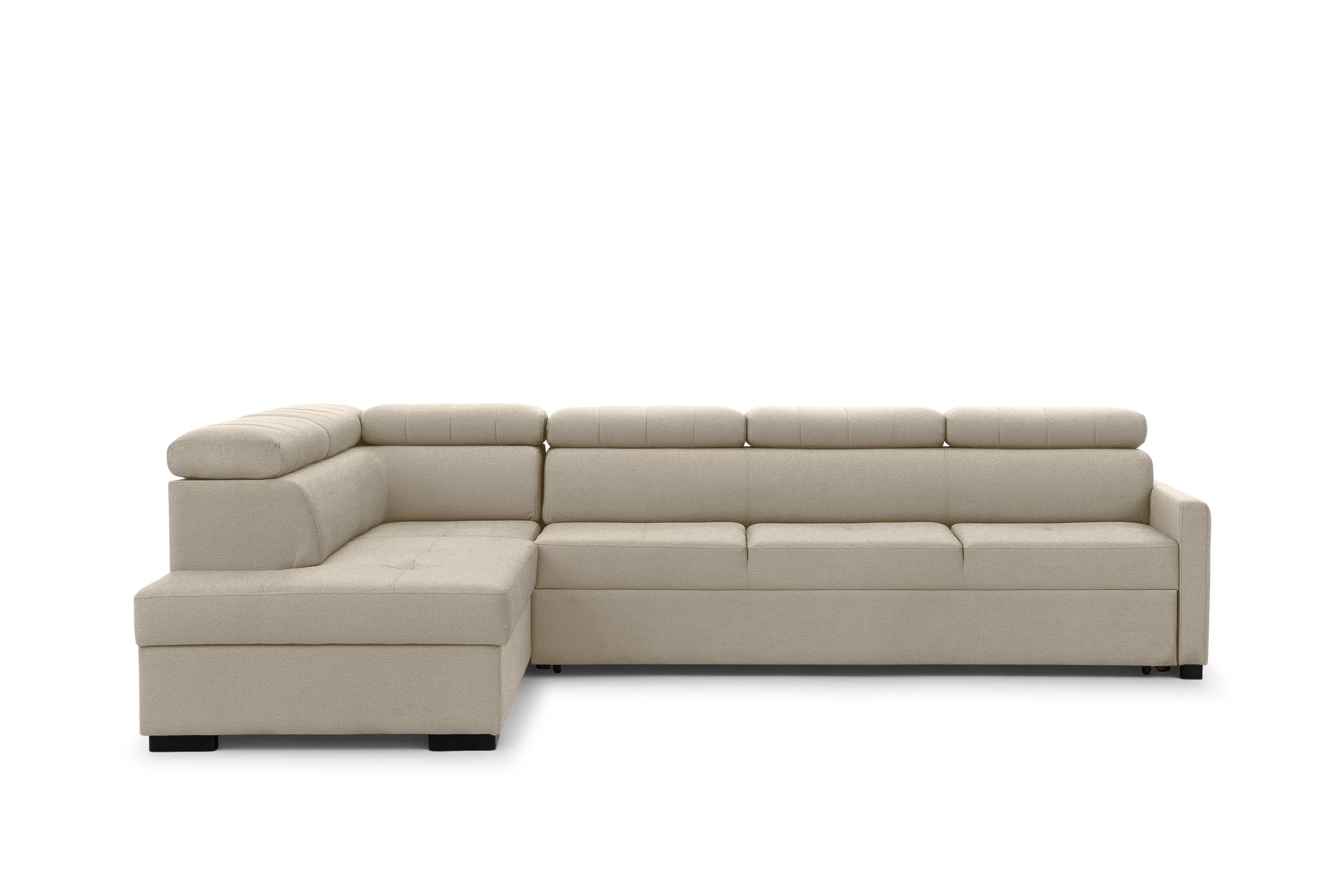 Rozkládací rohová sedací souprava Taremo Maxi levá – krémová Ado 1601 Halva Rohová sedací souprava Taremo Maxi rozkládací levá - kremowa plecionka Ado 1601 Halva