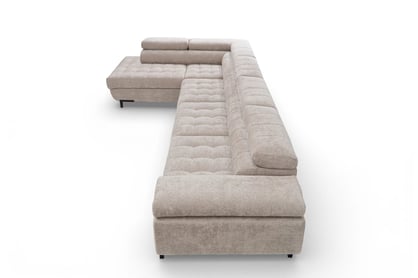 Rohová sedačka Tyrion Maxi s funkciou spania ľavostranná - béžový šenil Vibe 08 Rohová sedacia súprava Tyrion Maxi s funkciou spánku Ľavá strana - béžový šenil Vibe 08