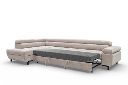 Rohová sedačka Tyrion Maxi s funkciou spania ľavostranná - béžový šenil Vibe 08 Rohová sedacia súprava Tyrion Maxi s funkciou spánku Ľavá strana - béžový šenil Vibe 08