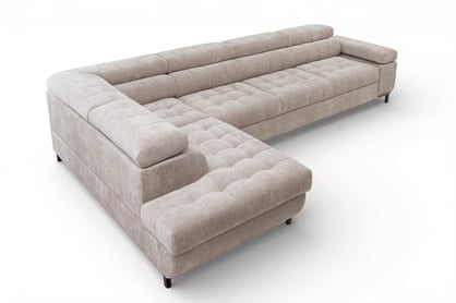 Rohová sedačka Tyrion Maxi s funkciou spania ľavostranná - béžový šenil Vibe 08 Rohová sedacia súprava Tyrion Maxi s funkciou spánku Ľavá strana - béžový šenil Vibe 08