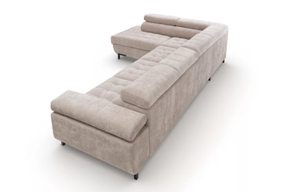 Rohová sedačka Tyrion Maxi s funkciou spania ľavostranná - béžový šenil Vibe 08 Rohová sedacia súprava Tyrion Maxi s funkciou spánku Ľavá strana - béžový šenil Vibe 08