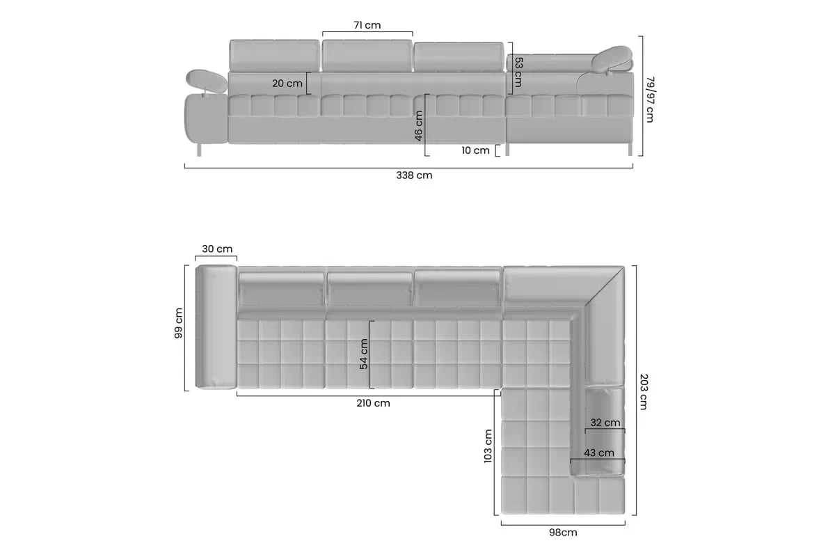 Rohová sedačka Tyrion Maxi s funkciou spania pravá - hnedý šenil Vibe 21 Rohová sedacia súprava Tyrion Maxi s funkciou spánku pravá strana - Hnedý šenil Vibe 21
