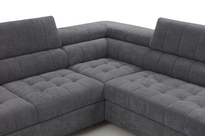 Rohová sedačka Tyrion Maxi s funkciou spania pravá - sivý šenil Vibe 95 Rohová sedacia súprava Tyrion Maxi s funkciou spánku pravá strana - šedý šenil Vibe 95