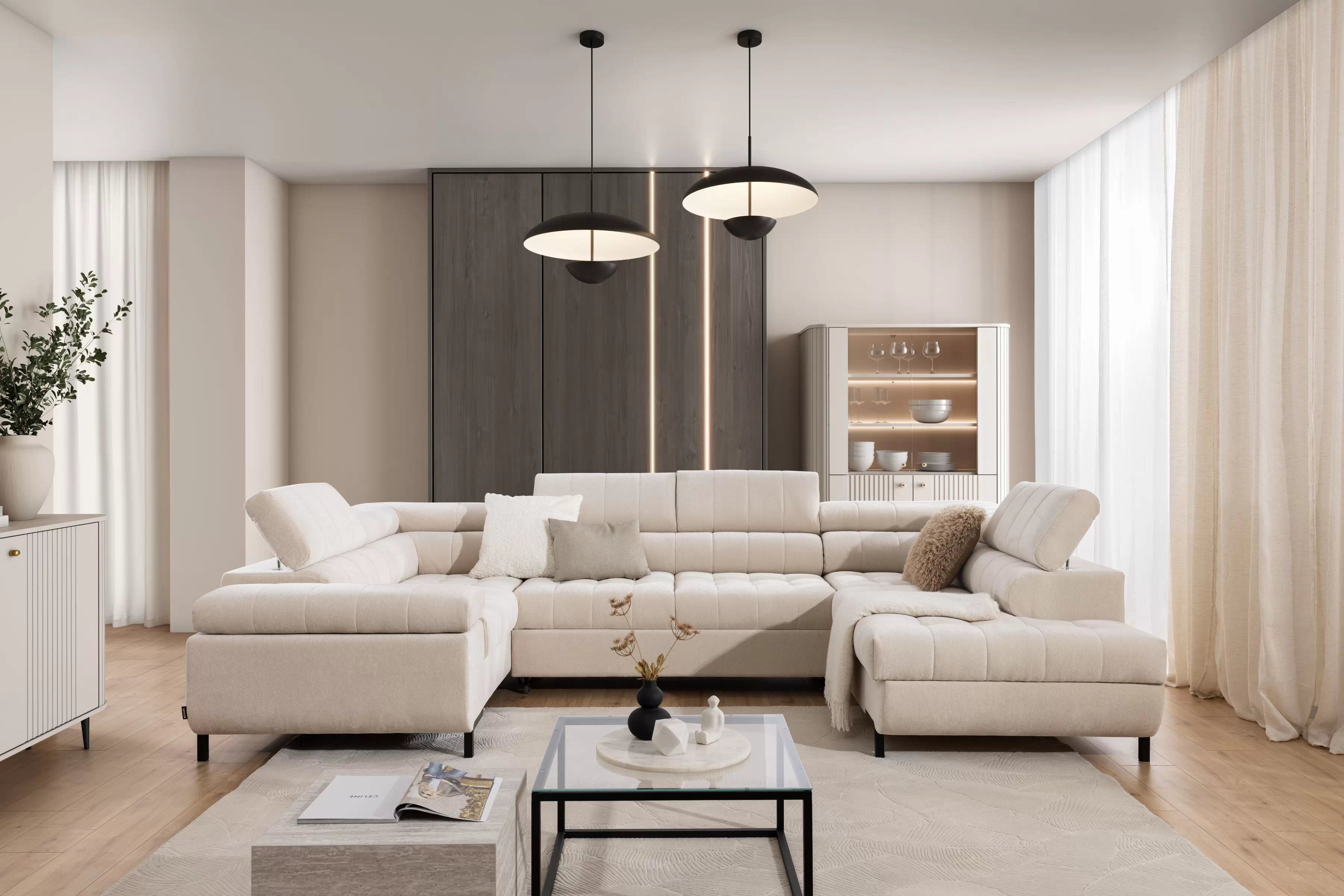 Rozkládací rohová sedací souprava Tyrion U Rohová sedací souprava Tyrion U rozkládací