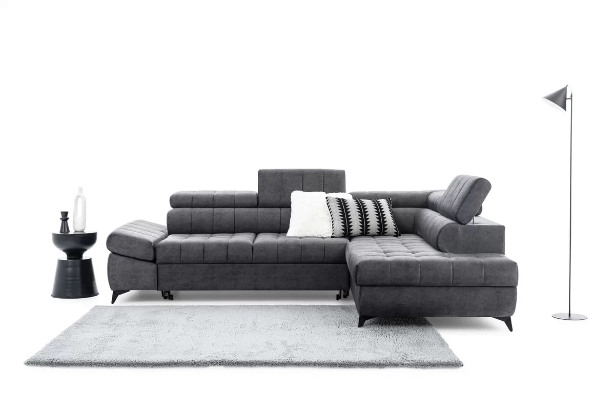 Rozkládací rohová sedací souprava Valoris L Rohová sedací souprava Valoris w minimalistycznej aranzacji 