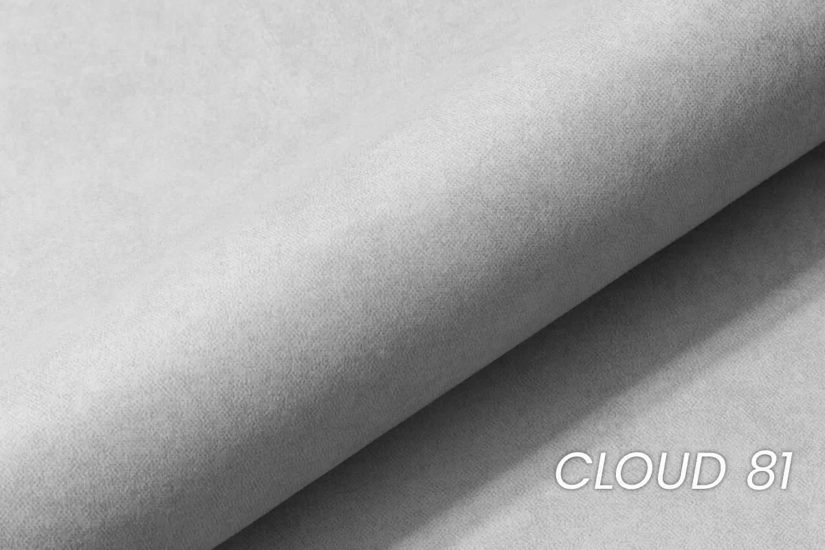 Rohová sedačka Valoris L s rozkladom pravá - sivý ľahko čistiteľný zamat Cloud 81 Rohová sedacia súprava Valoris L s funkciou spánku pravá strana - šedý velúr ľahkočistiaci Cloud 81