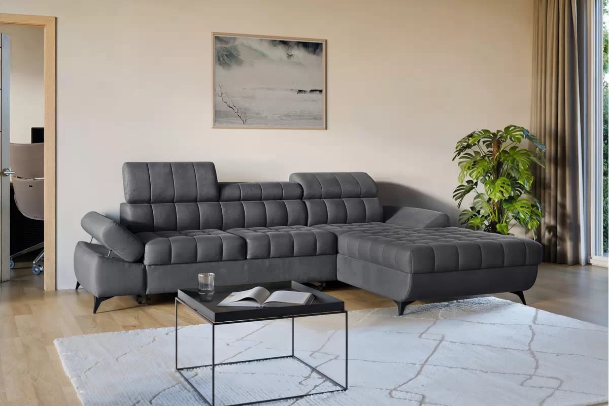 Rozkládací rohová sedací souprava Valoris Mini Rohová sedací souprava Valoris Mini s funkcí spaní