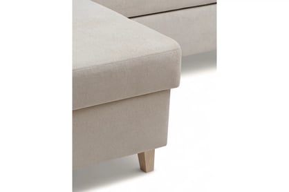 Rohová pohovka Vario s rozkladem univerzální pravolevá - béžová pletenina Freya 210-03 Rohová sedací souprava Vario rozkládací uniwersalny prawo/levá - béžová Pletenina Freya 210-03