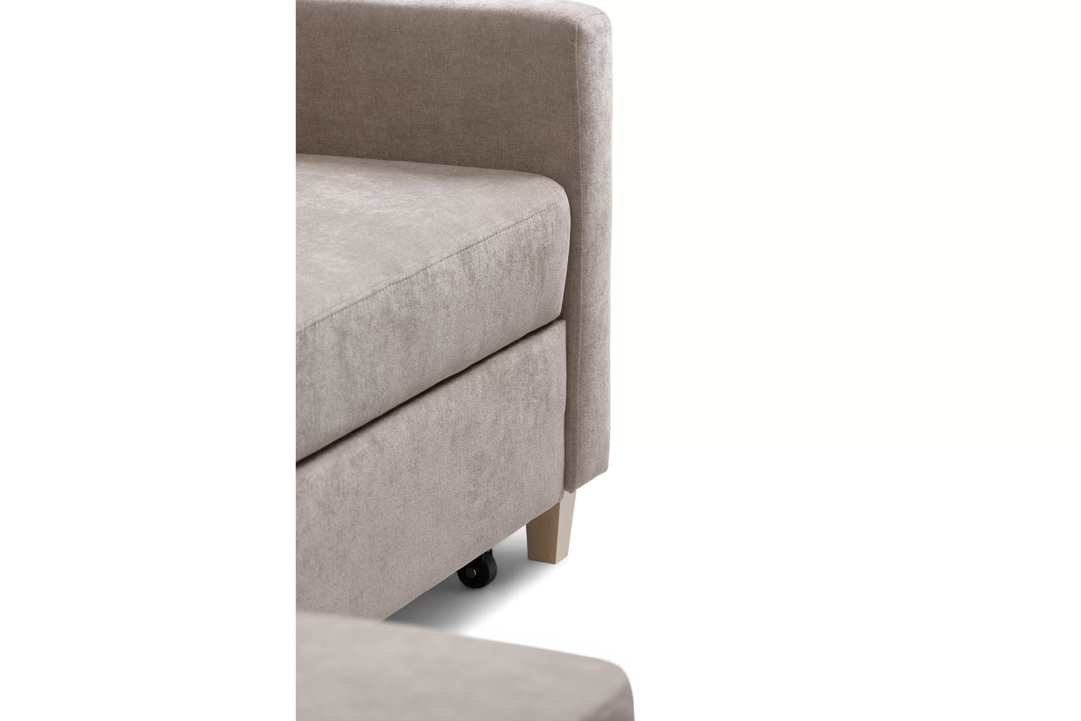 Rozkladacia rohová sedačka Vario univerzálna - béžová žinylka Wind 11 Rohová sedacia súprava Vario s funkciou spánku uniwersalny prawo/Ľavá strana - béžový šenil Wind 11 