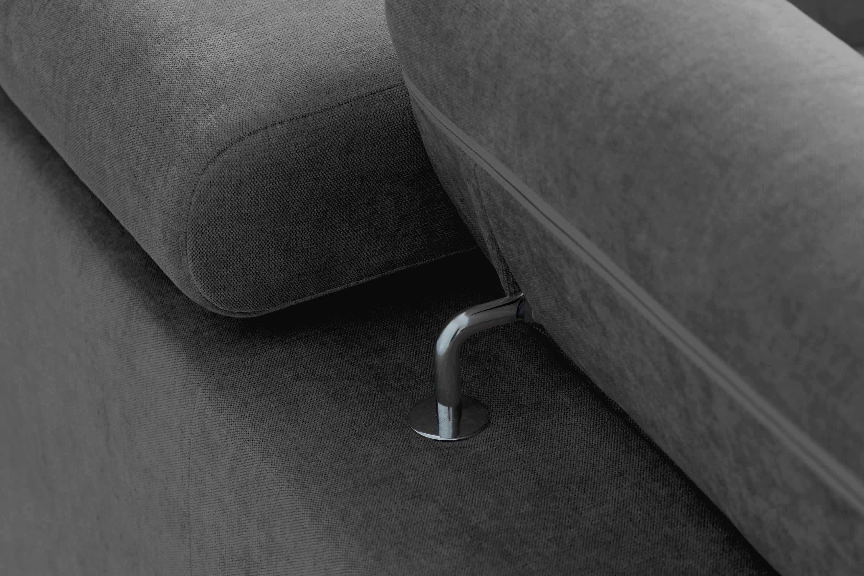 Rohová sedačka Vario s rozkladom univerzálna pravá/ľavá - sivý šenil Wind 89 Rohová sedacia súprava Vario s funkciou spánku uniwersalny prawo/Ľavá strana - šedý šenil Wind 89