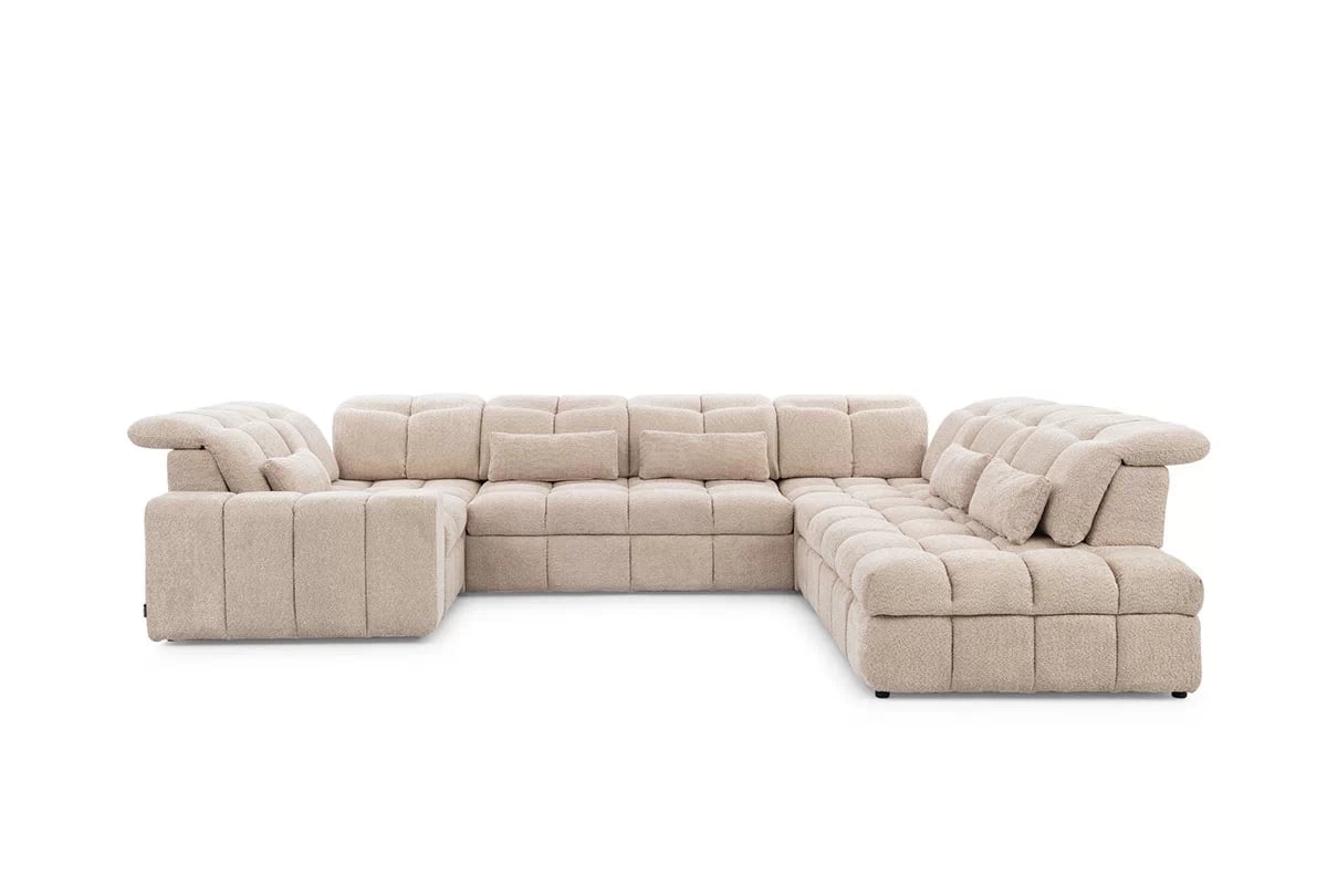 Elektrický rozkládací rohový gauč Magnelio U miekki Rohová sedací souprava u 