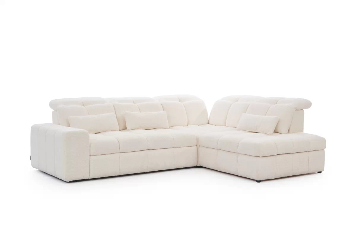 Elektrický rozkládací rohový gauč Magnelio L Rohová sedací souprava s elektricky výsuvným sedákem